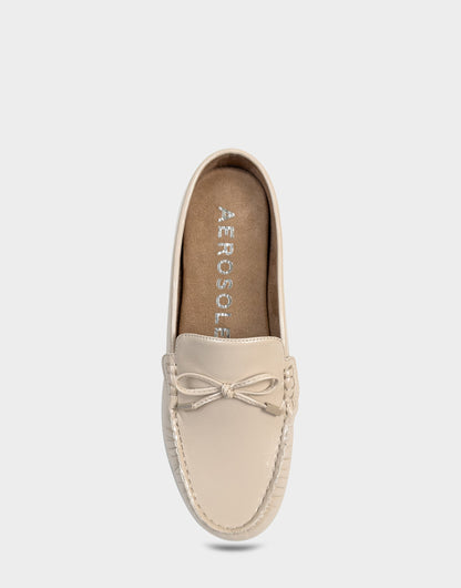 Aerosoles Women's Loafer Mule in Stone Crinkle Patent