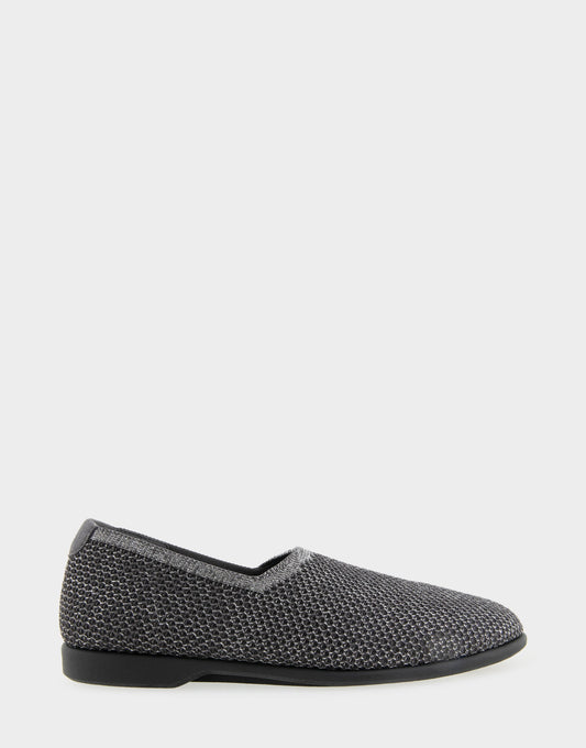 Aerosoles Women's Loafer in Gunmetal Metallic Knit
