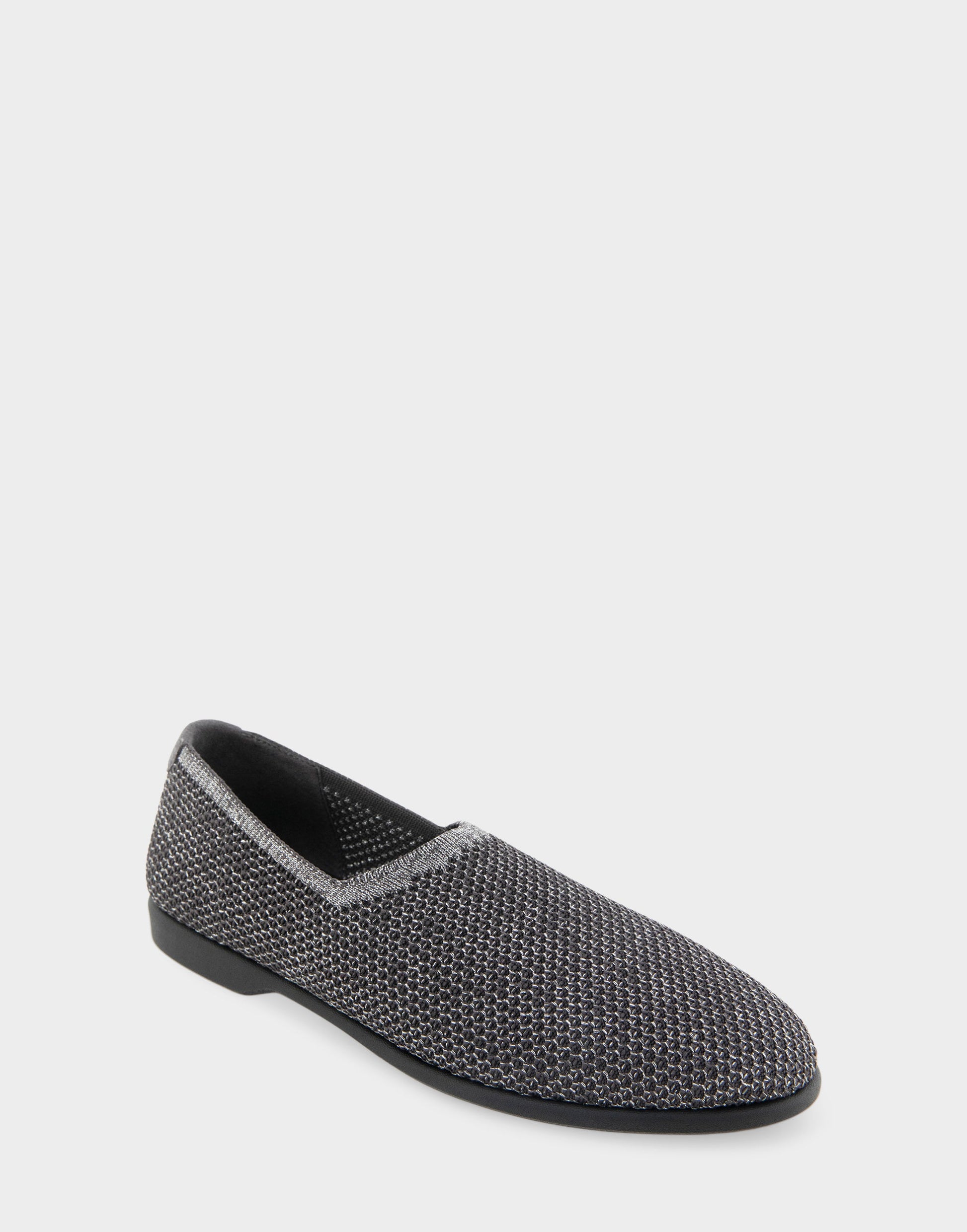 Aerosoles Women's Loafer in Gunmetal Metallic Knit