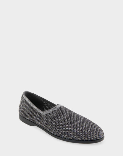 Aerosoles Women's Loafer in Gunmetal Metallic Knit