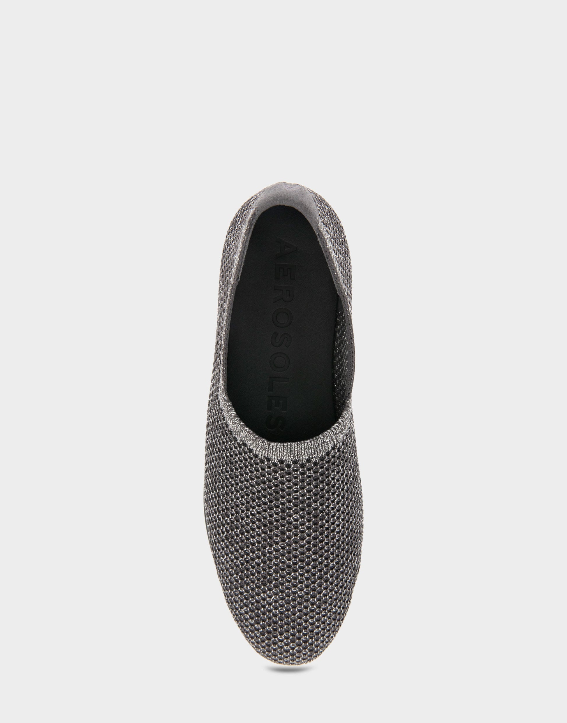 Aerosoles Women's Loafer in Gunmetal Metallic Knit