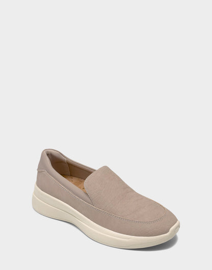 Aerosoles Women's Casual Loafer in Dune Faux Croc Nubuck/Faux Leather