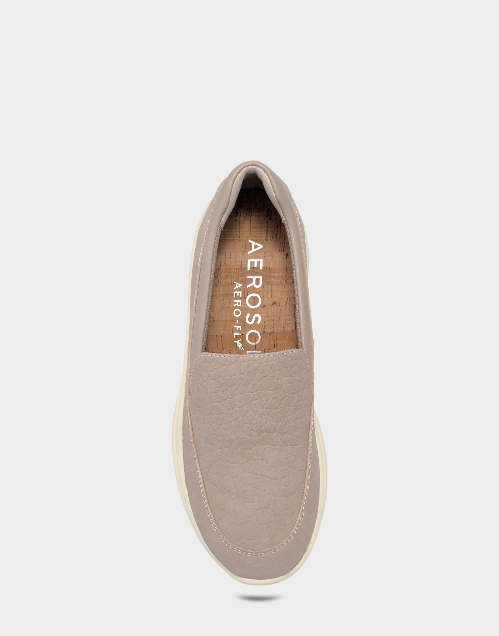Aerosoles Women's Casual Loafer in Dune Faux Croc Nubuck/Faux Leather