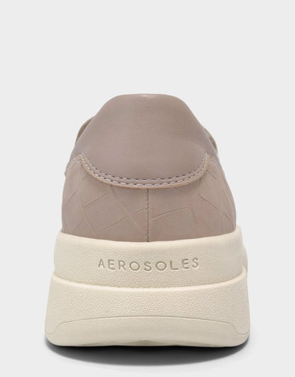 Aerosoles Women's Casual Loafer in Dune Faux Croc Nubuck/Faux Leather