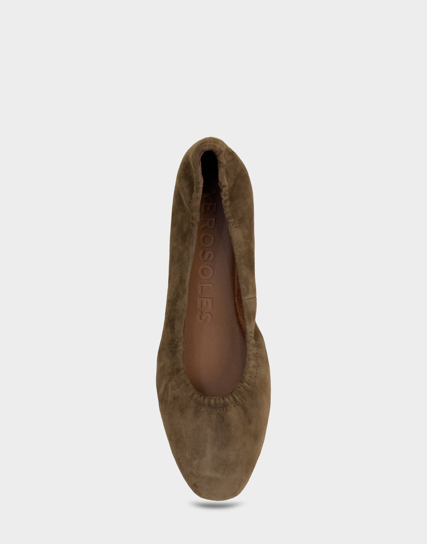 Aerosoles Women's Ballet Flat in Mocha Suede