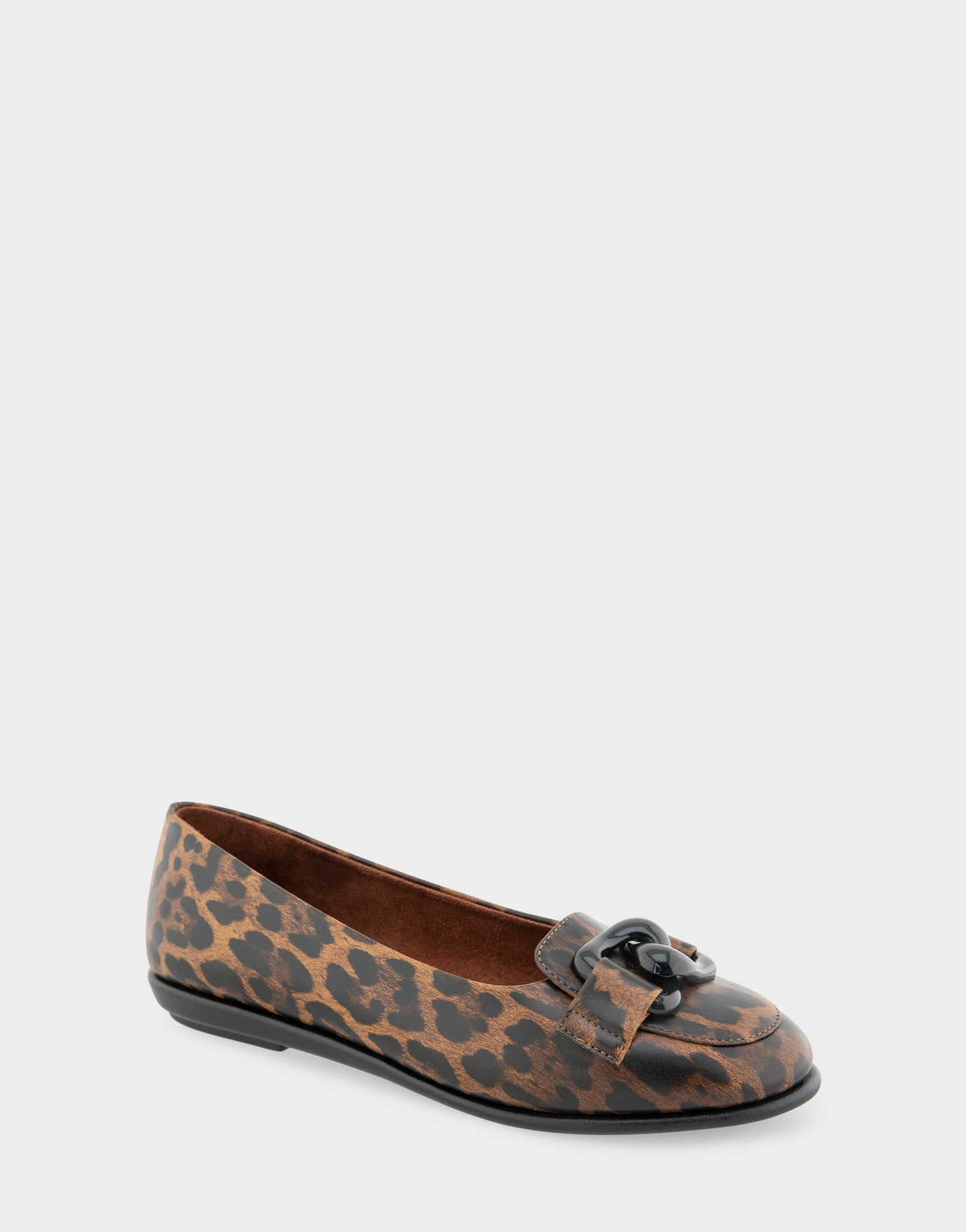 Aerosoles Women's Ballet Flat in Leopard Print Patent