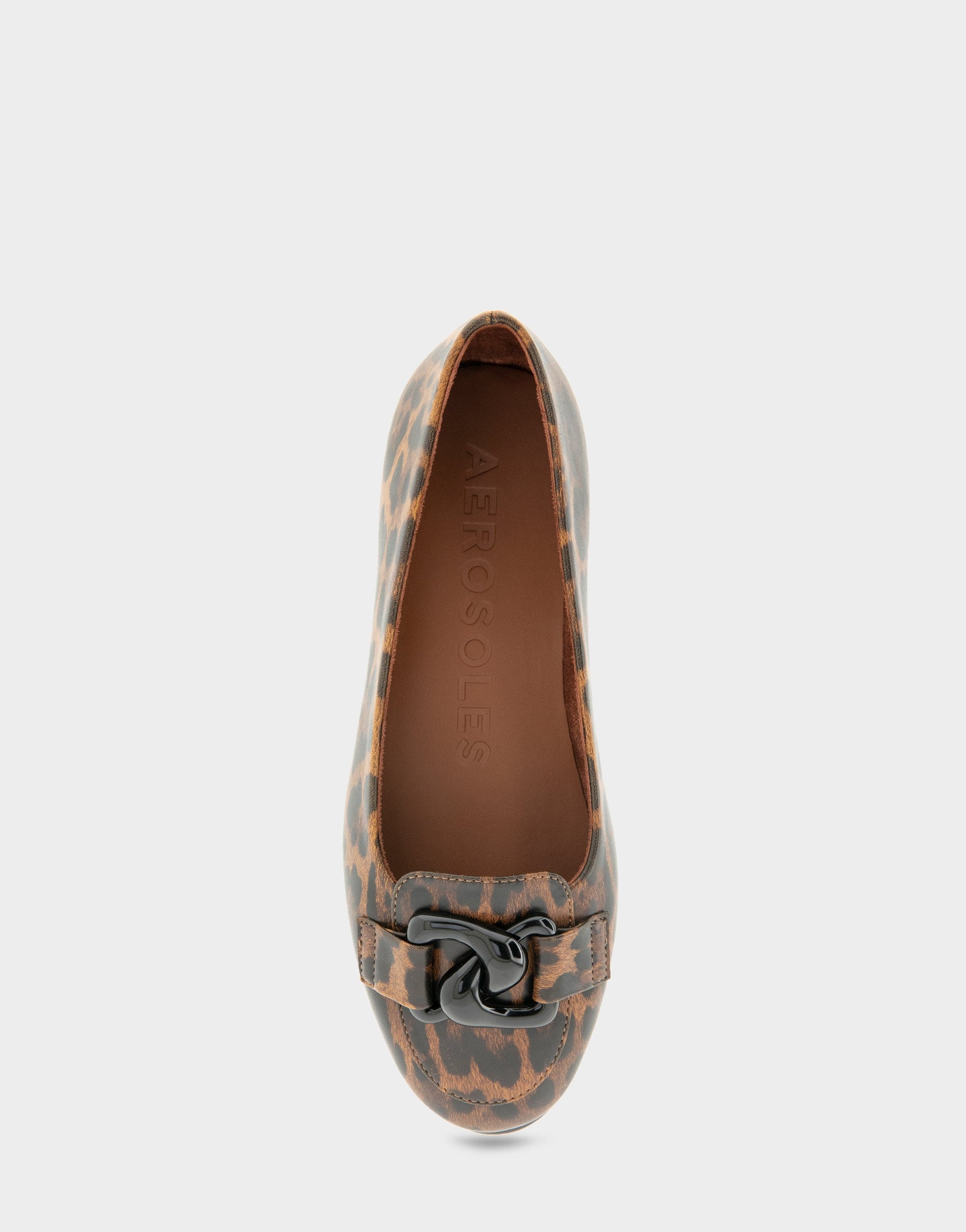 Aerosoles Women's Ballet Flat in Leopard Print Patent