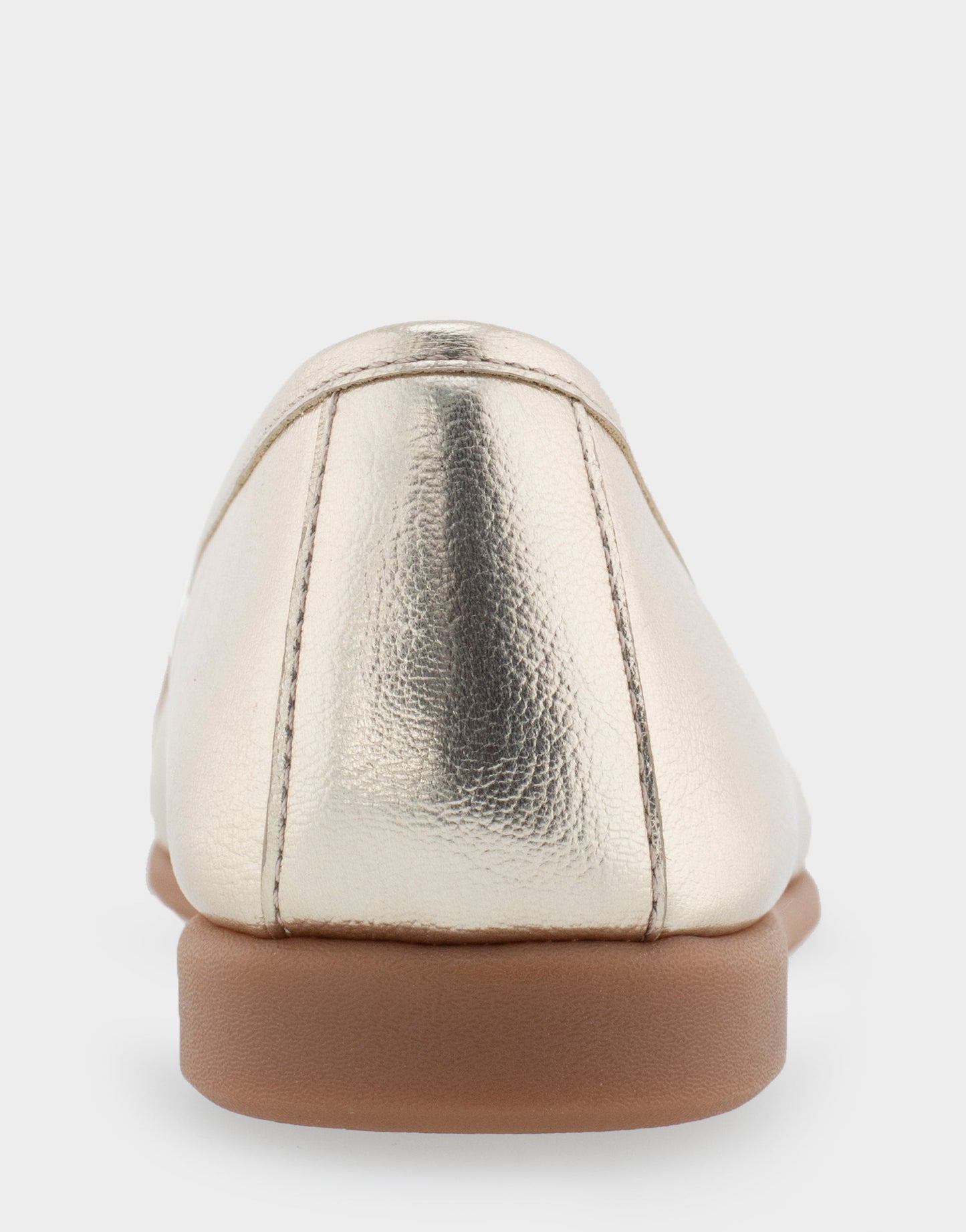 Aerosoles Bia Soft Gold Faux Leather Ornamented Flat