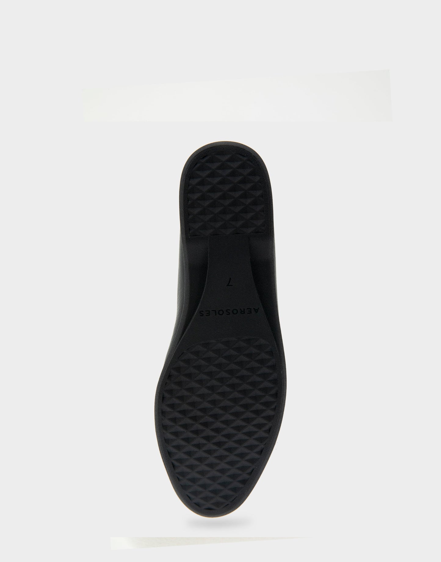 Aerosoles Bia Black Genuine Leather Ornamented Flat