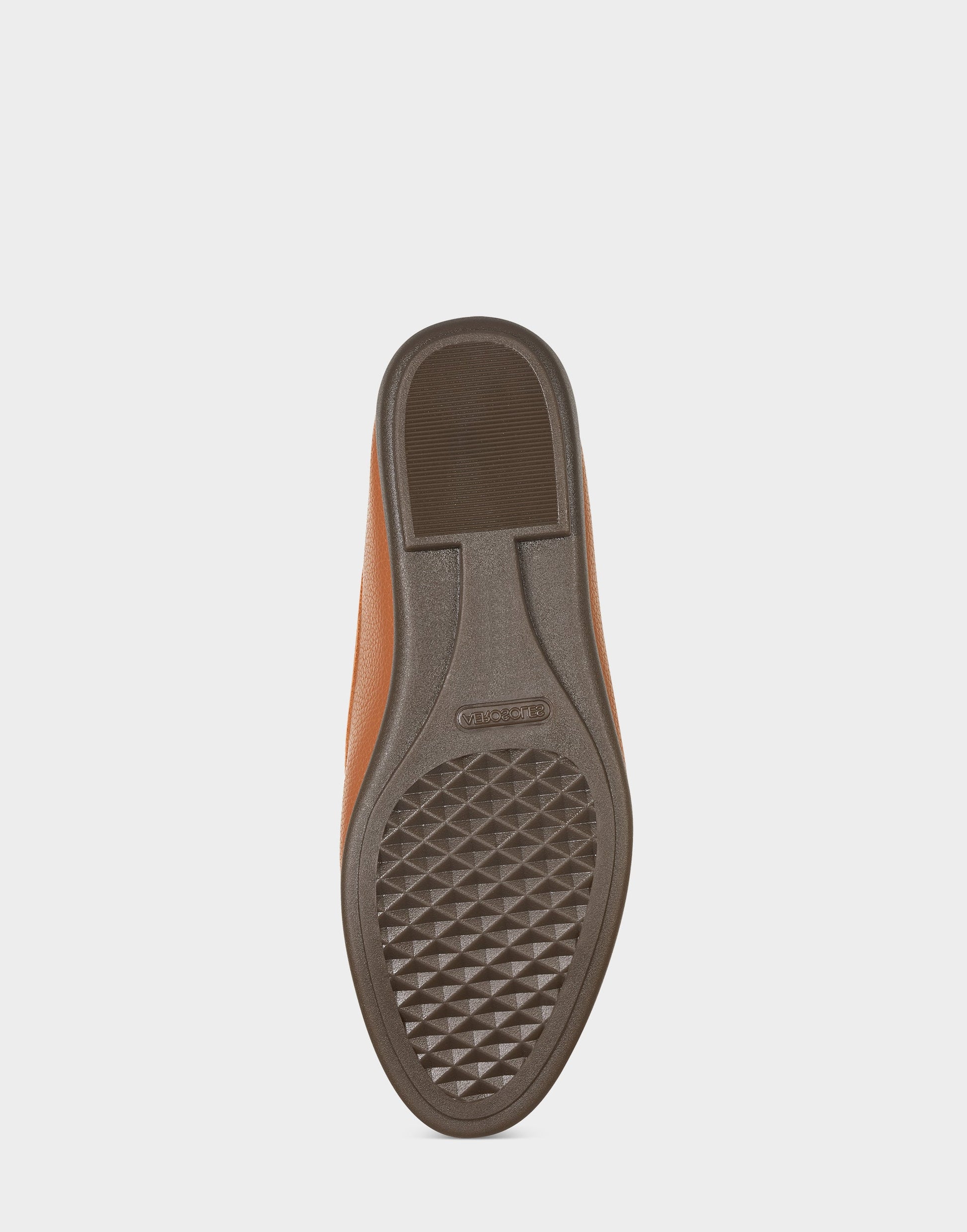 Aerosoles Big Bet Tan Brown Faux Leather Ballet Flat with Gold Hardware