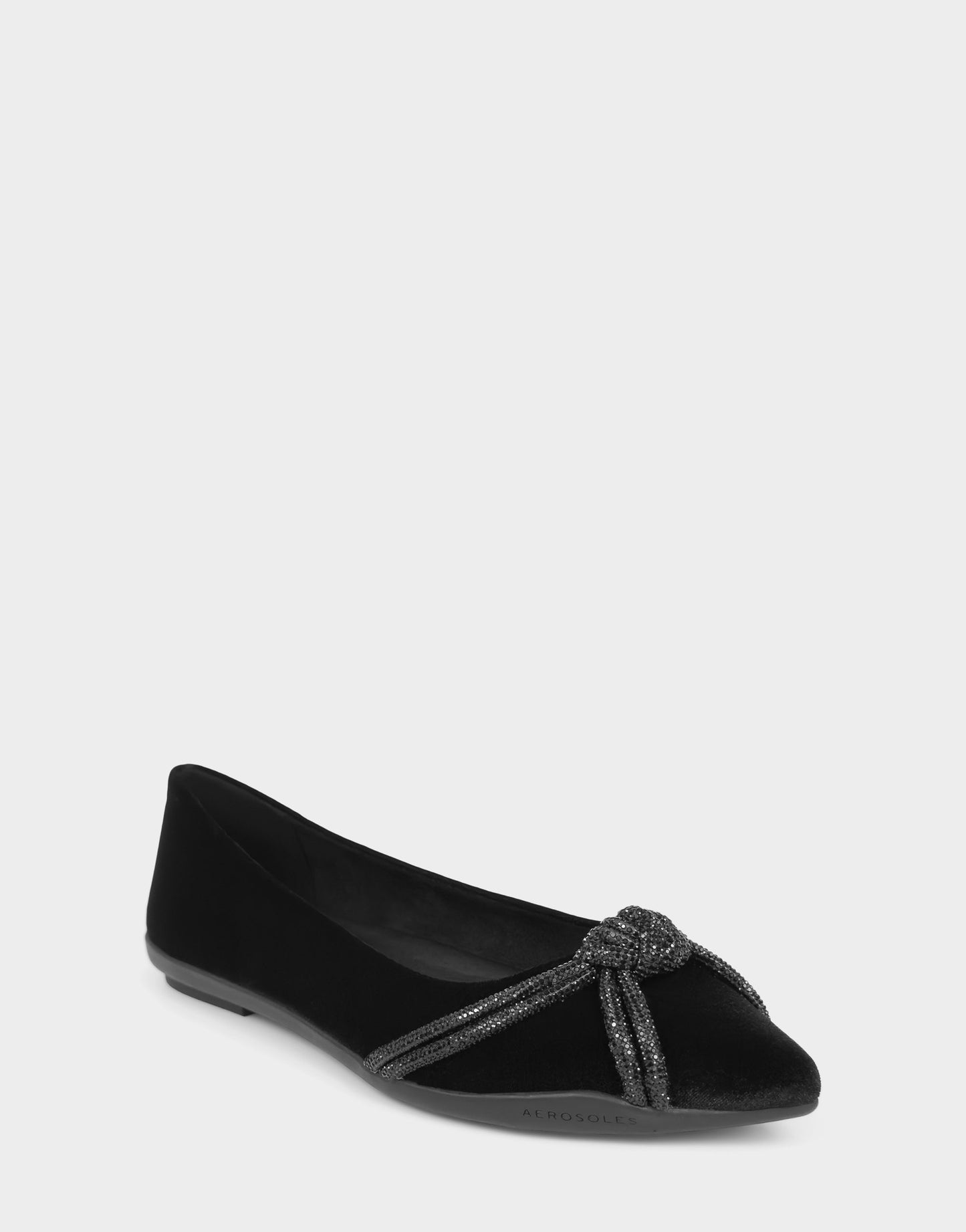 Aerosoles Women's Dress Flat in Black Velvet