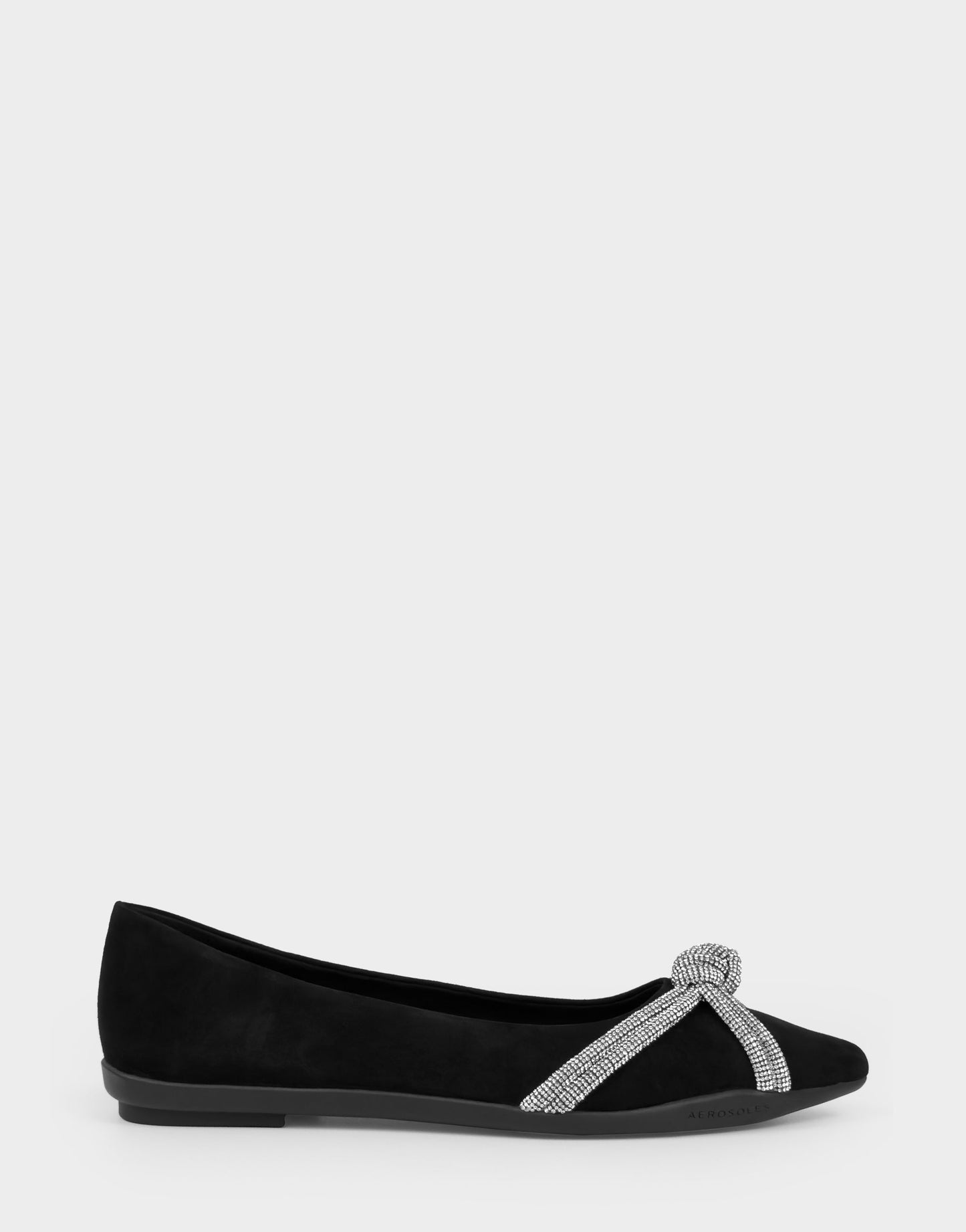 Aerosoles Women's Dress Flat in Black Suede