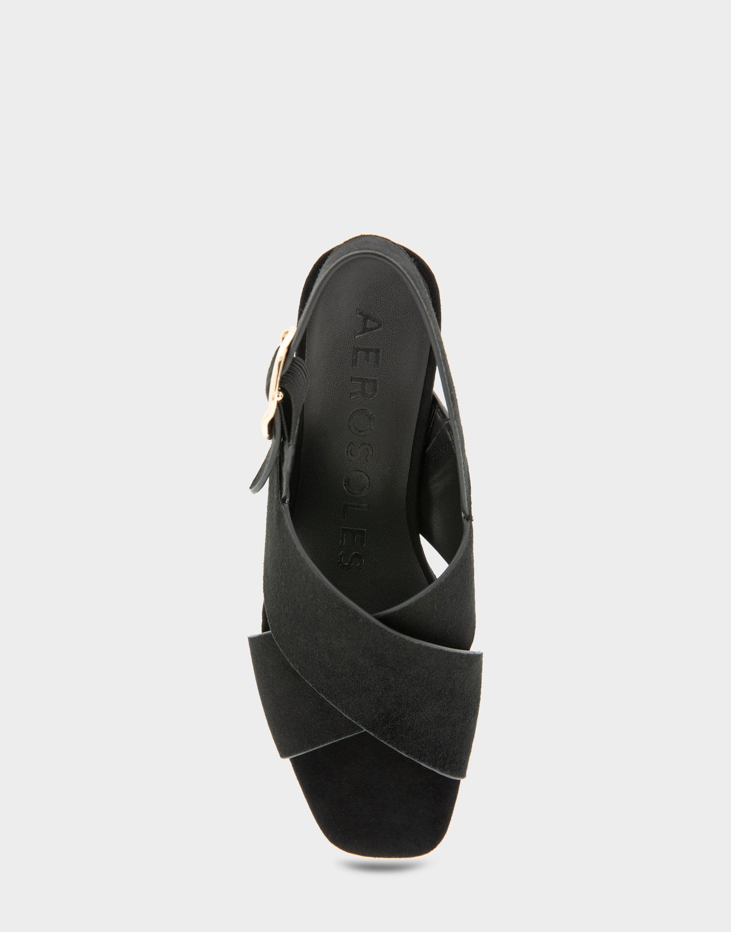Aerosoles Women's Platform Sandal in Black Suede