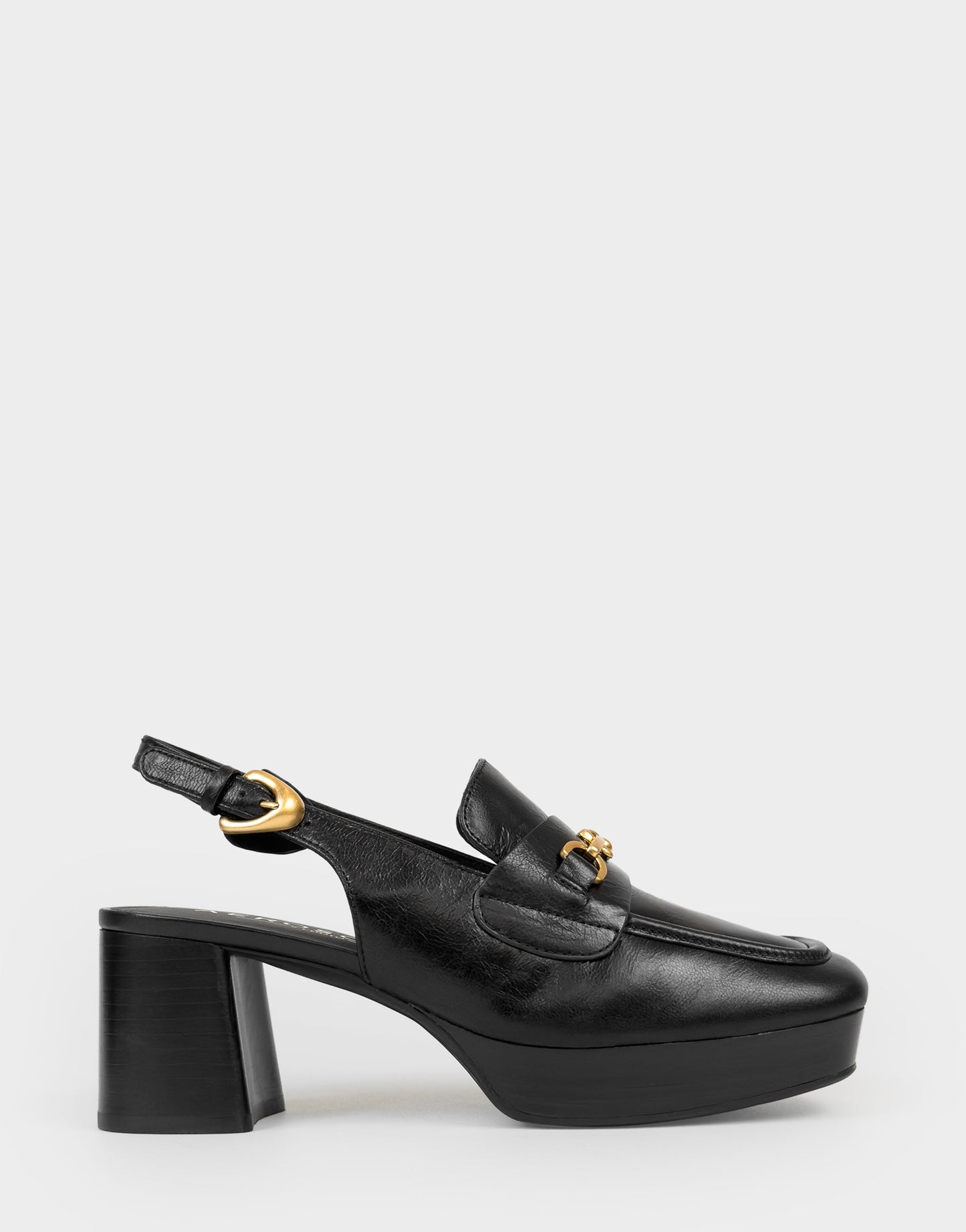Aerosoles Women's Slingback Platform in Black Leather