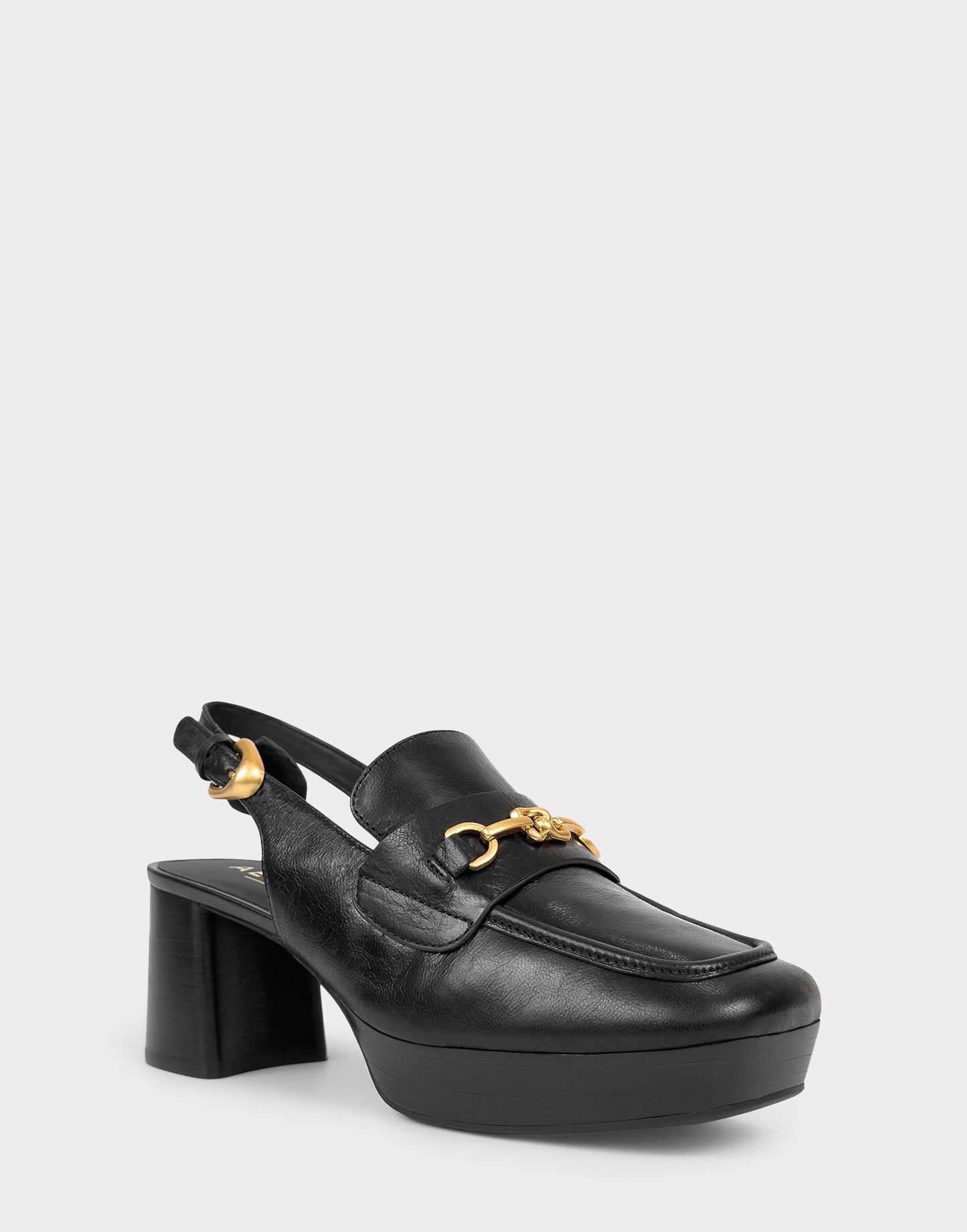 Aerosoles Women's Slingback Platform in Black Leather