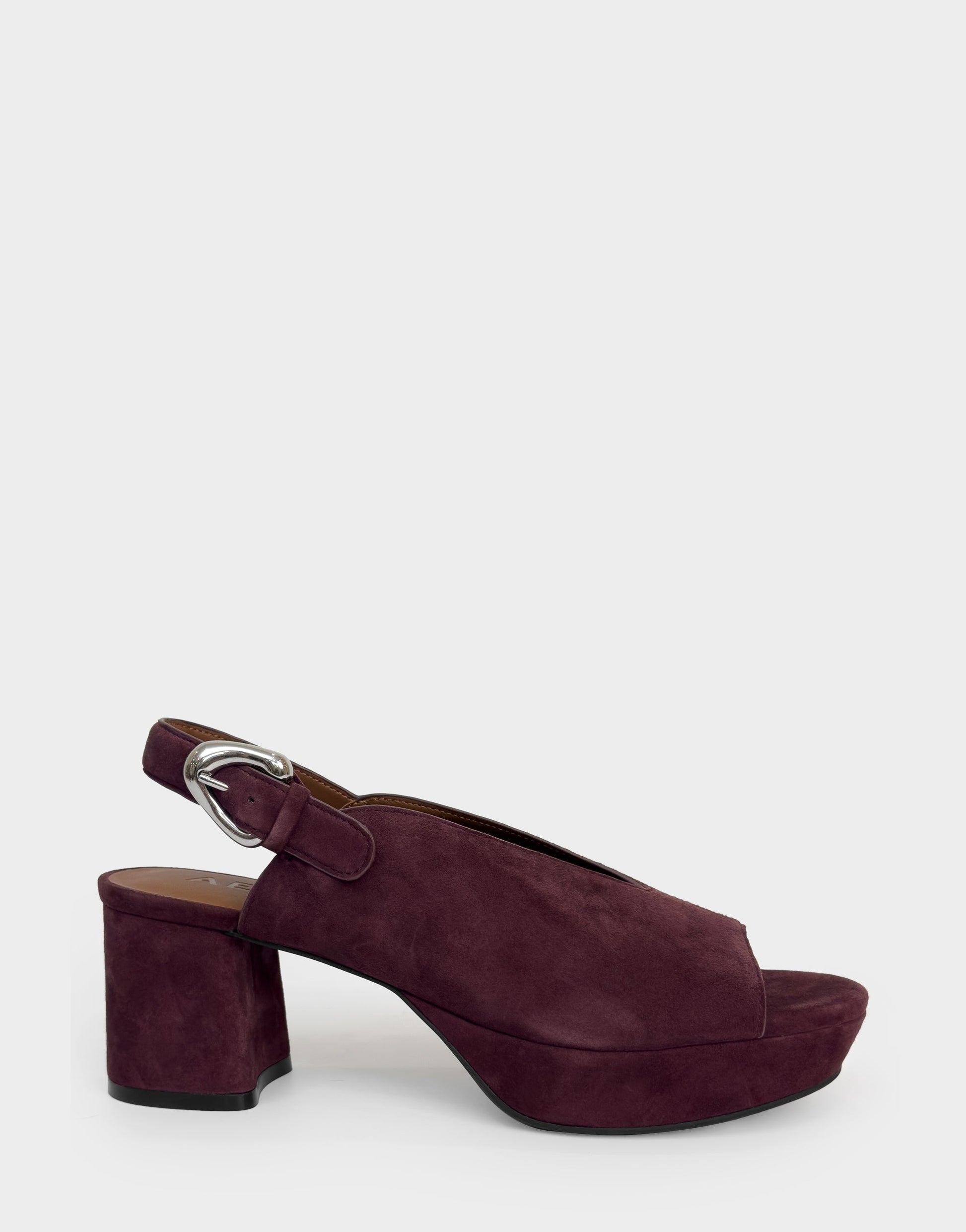 Aerosoles Women's Platform Sandal in Fig Suede