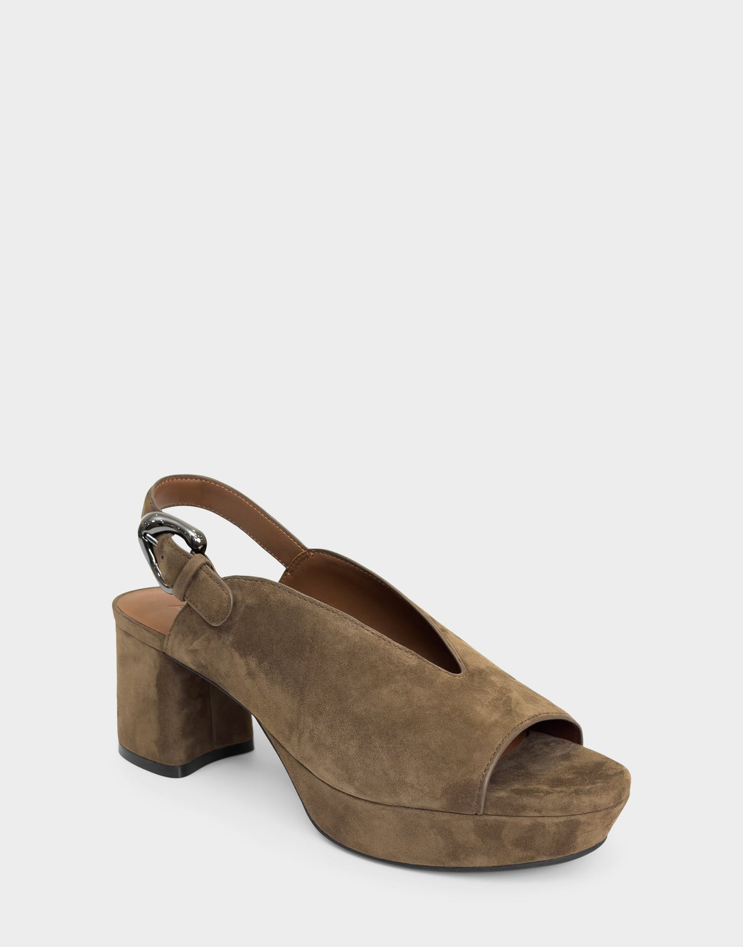 Aerosoles Women's Platform Sandal in Mocha Suede