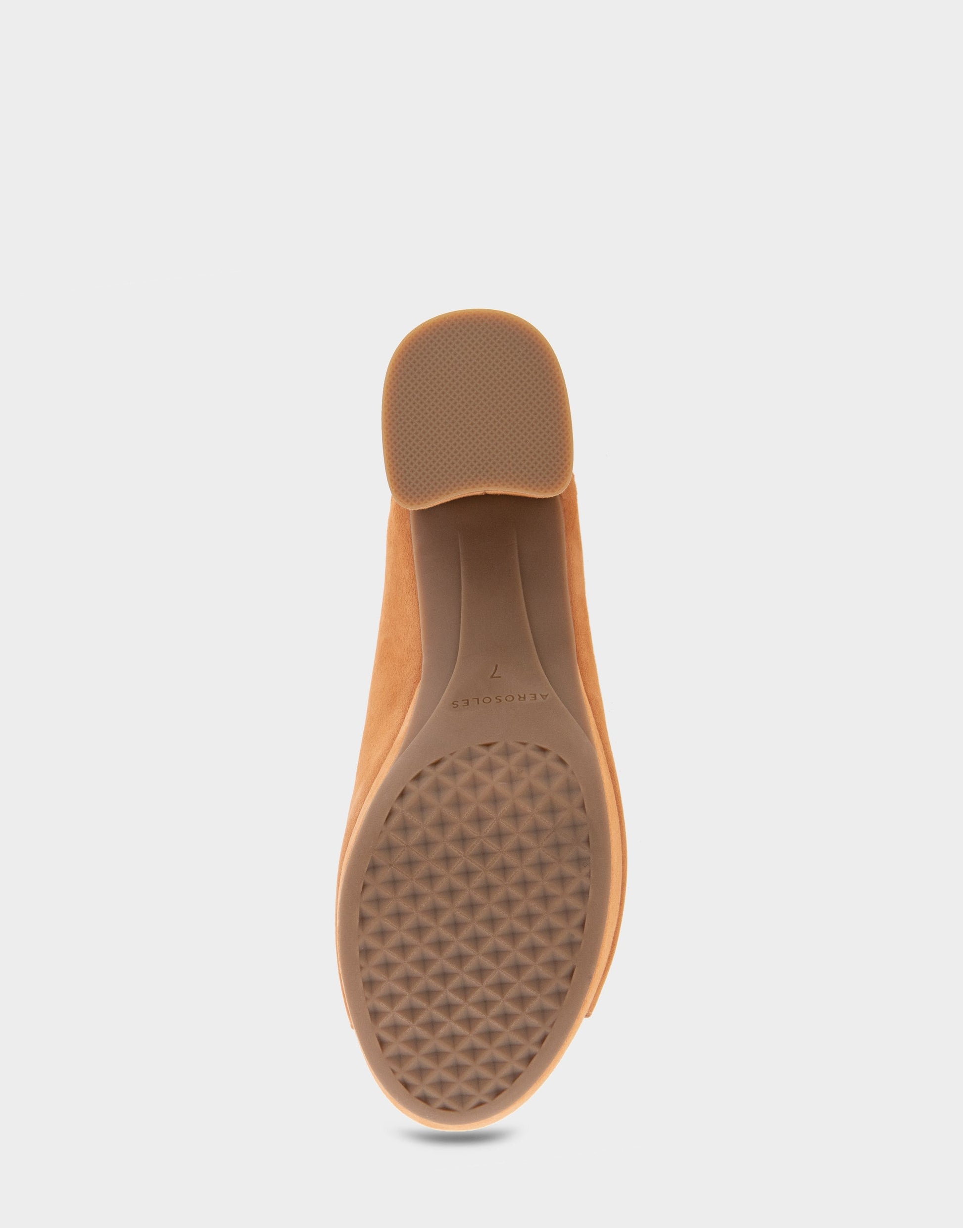 Aerosoles Cornelia Tan Suede Peep Toe Platform Sandal