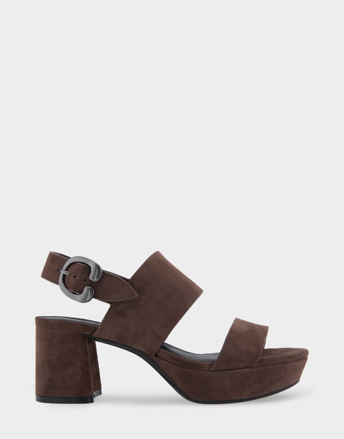 Aerosoles Comfortable Women's Platform Sandal in Brown Genuine Suede
