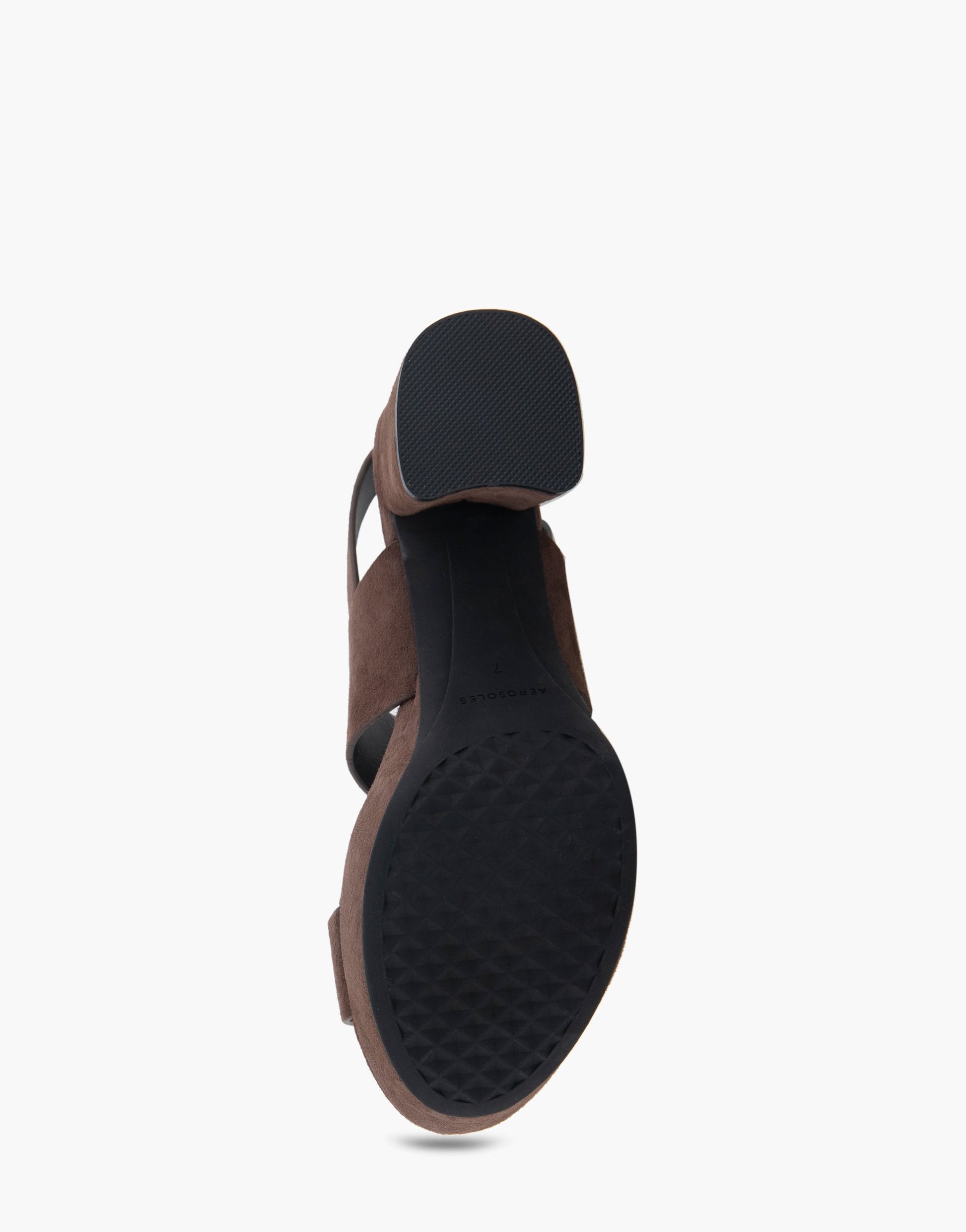 Aerosoles Comfortable Women's Platform Sandal in Brown Genuine Suede