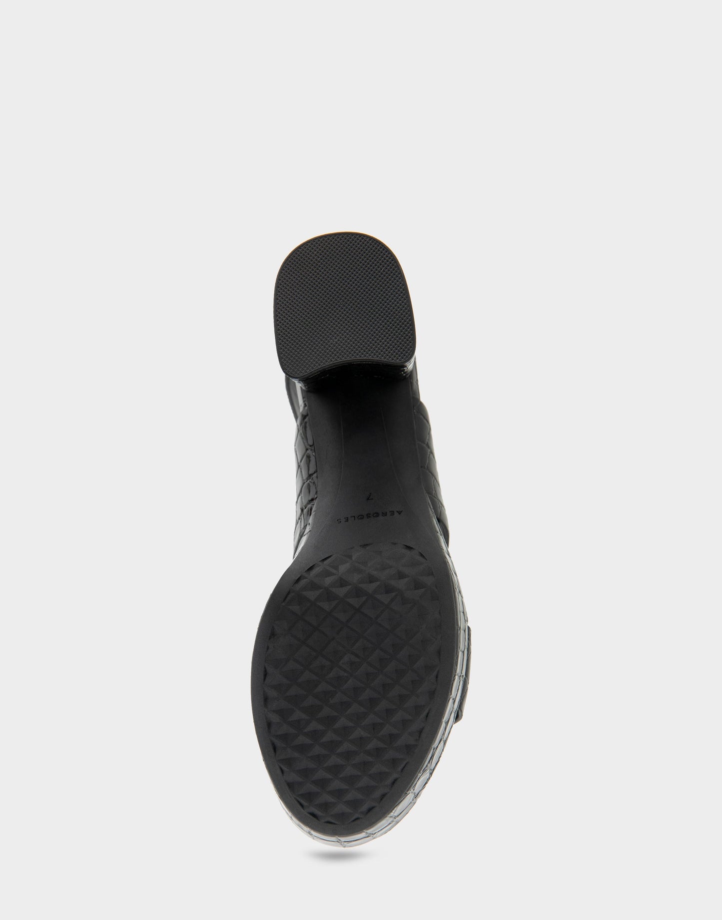 Aerosoles Comfortable Women's Platform Sandal in Black Jelly Croco Black Croco Faux Leather