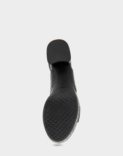 Aerosoles Comfortable Women's Platform Sandal in Black Jelly Croco Black Croco Faux Leather