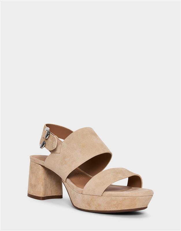 Aerosoles Comfortable Women's Platform Sandal In Cipria Suede
