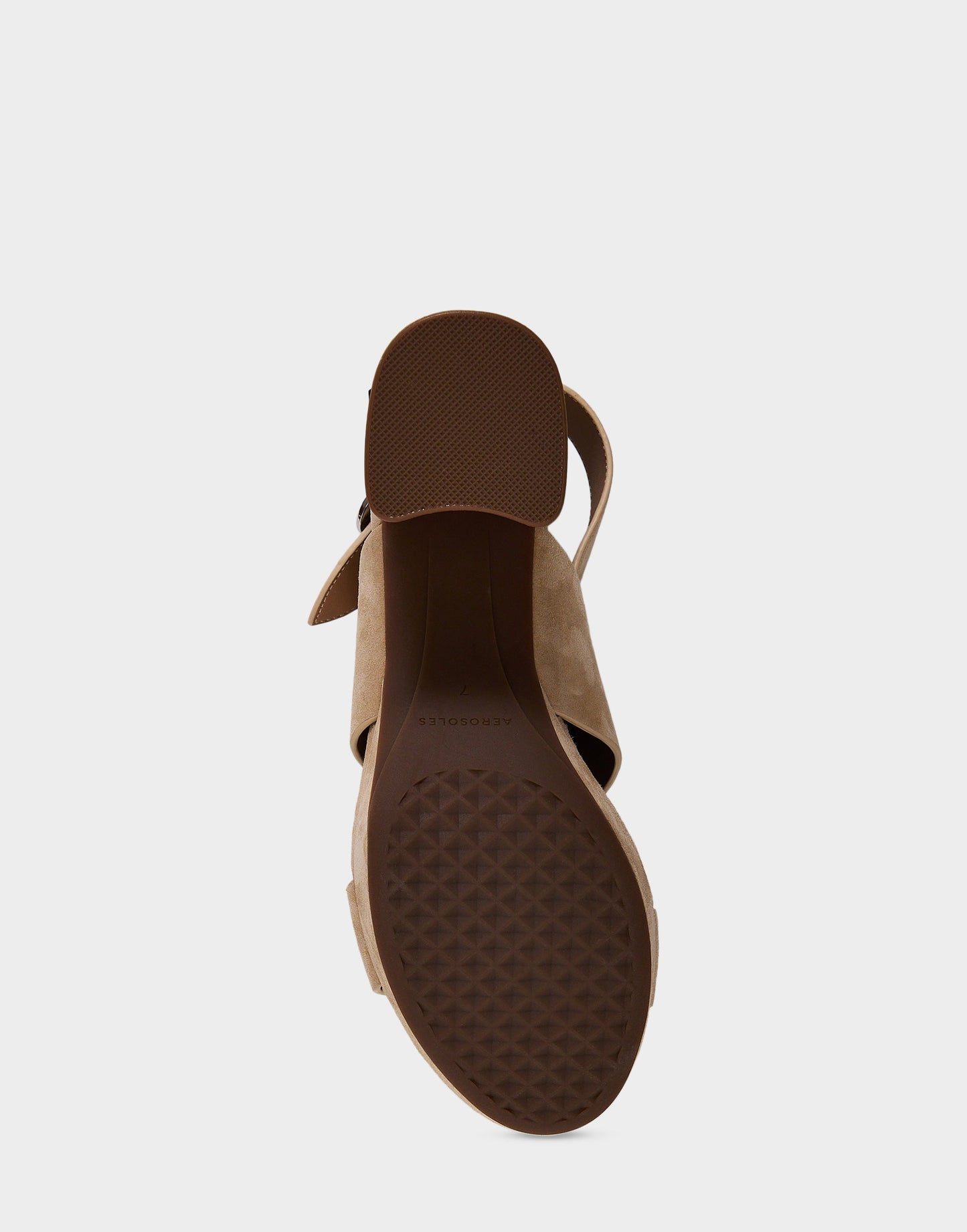 Aerosoles Comfortable Women's Platform Sandal In Cipria Suede