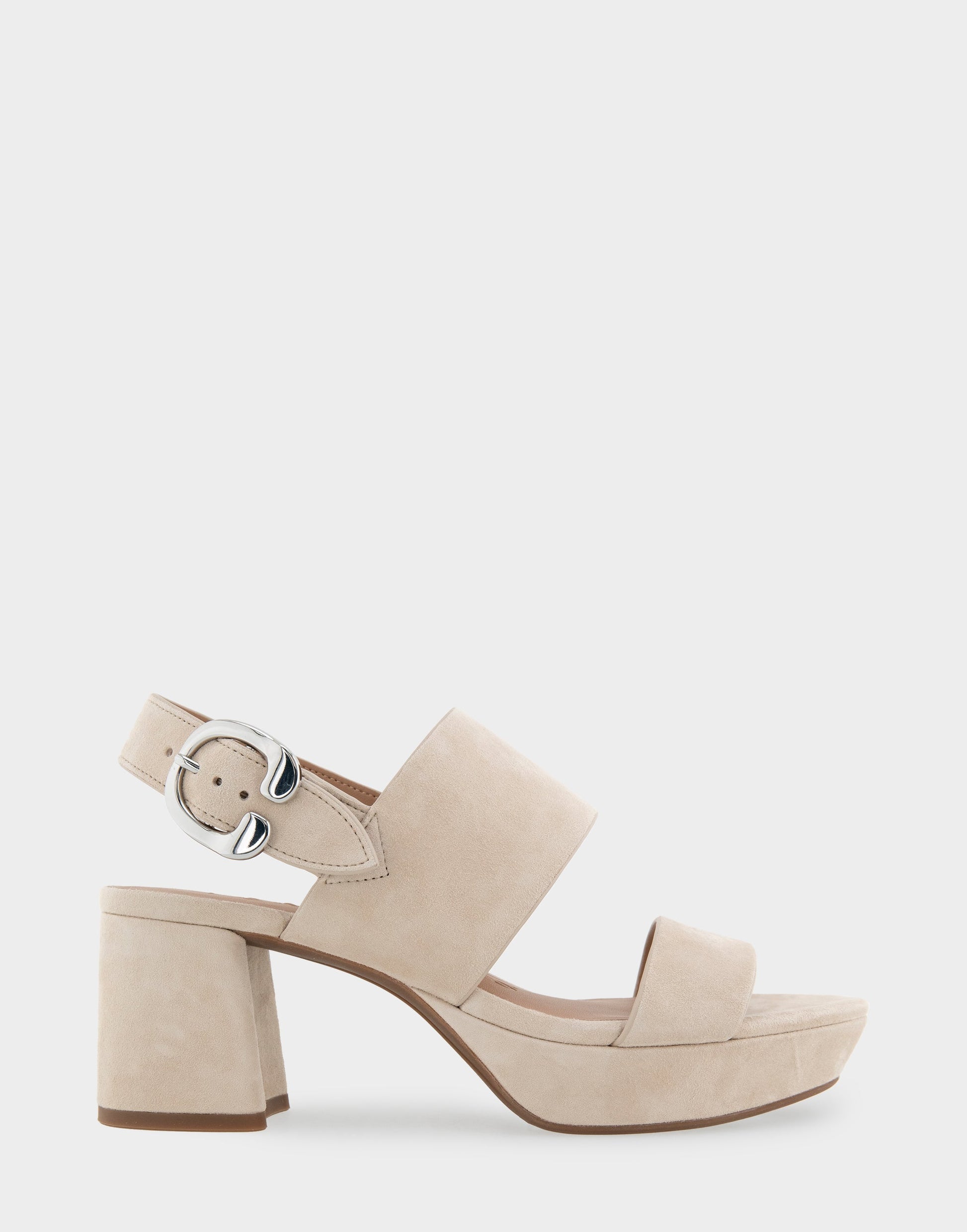 Aerosoles Comfortable Women's Platform Sandals in Stone Suede