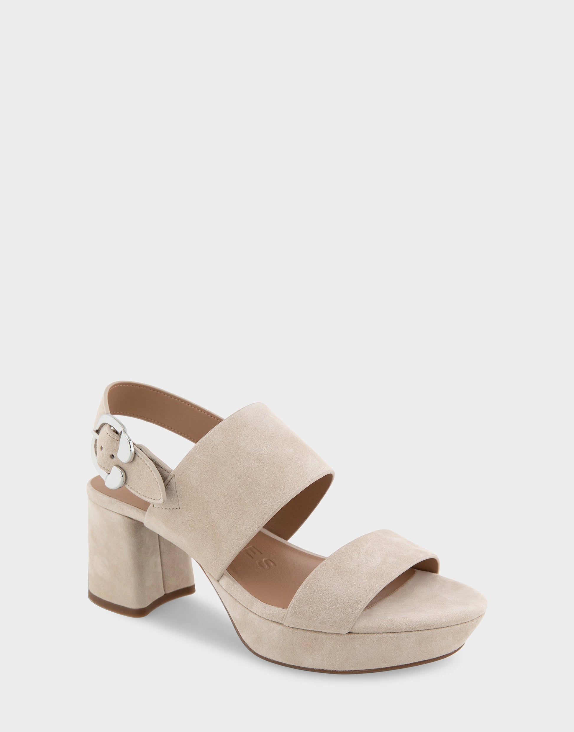 Aerosoles Comfortable Women's Platform Sandals in Stone Suede