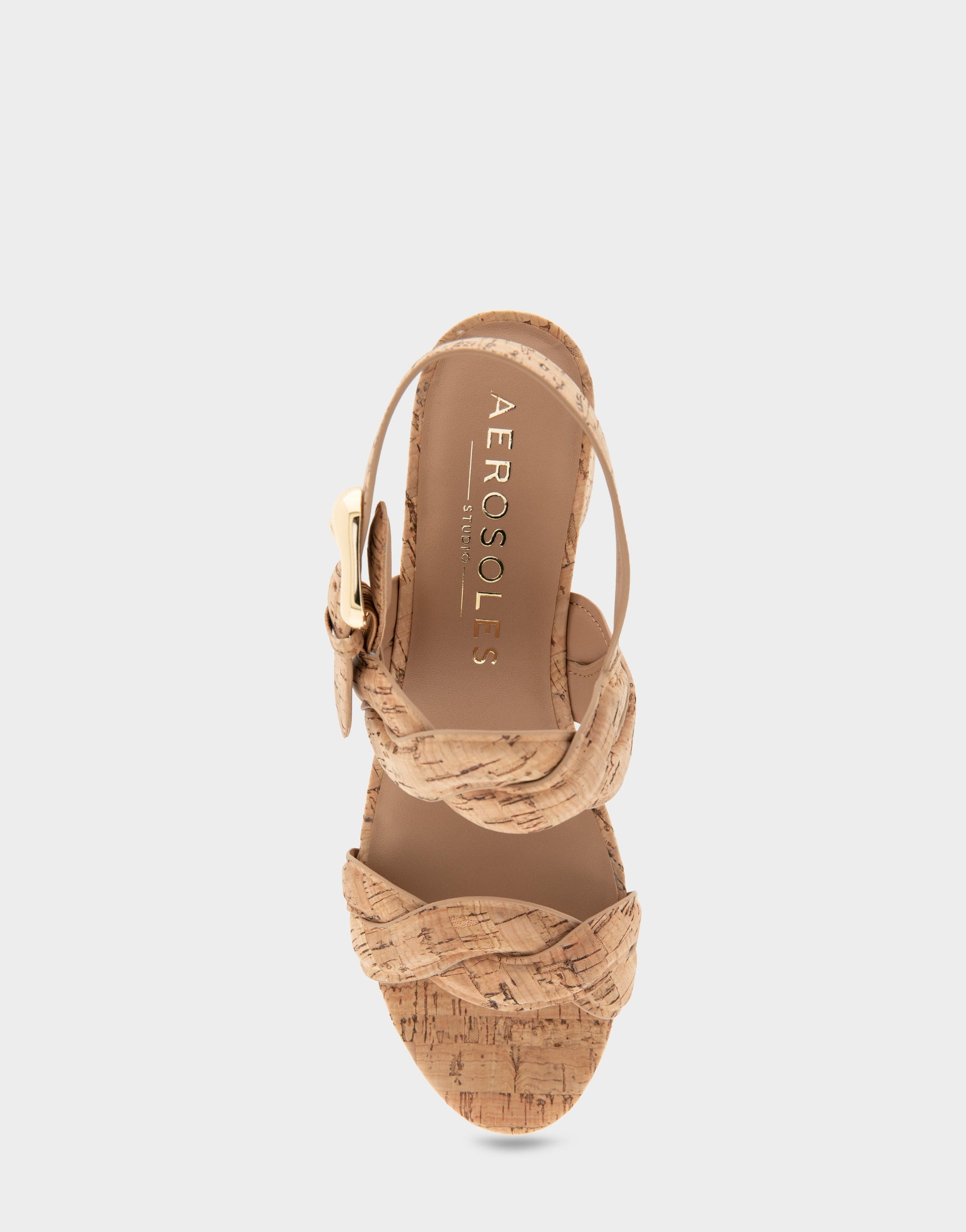 Aerosoles Comfortable Women's Platform Sandals in Natural Cork