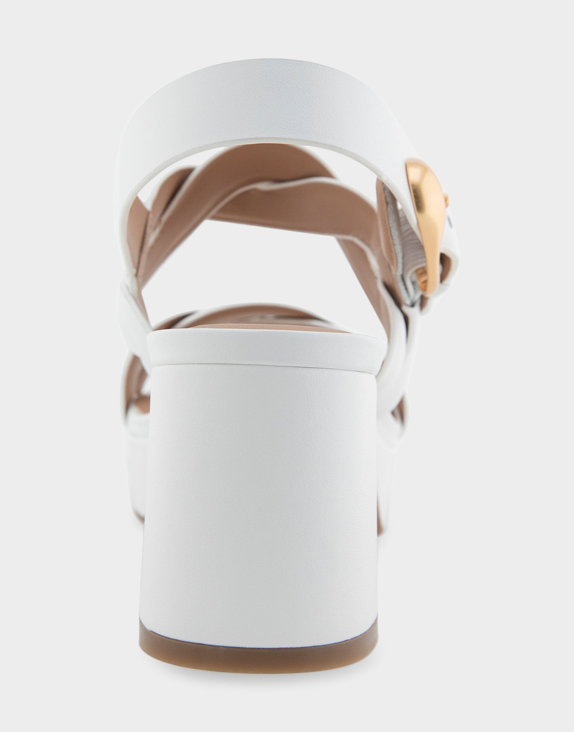 Aerosoles Comfortable Women's Platform Sandals in White Leather