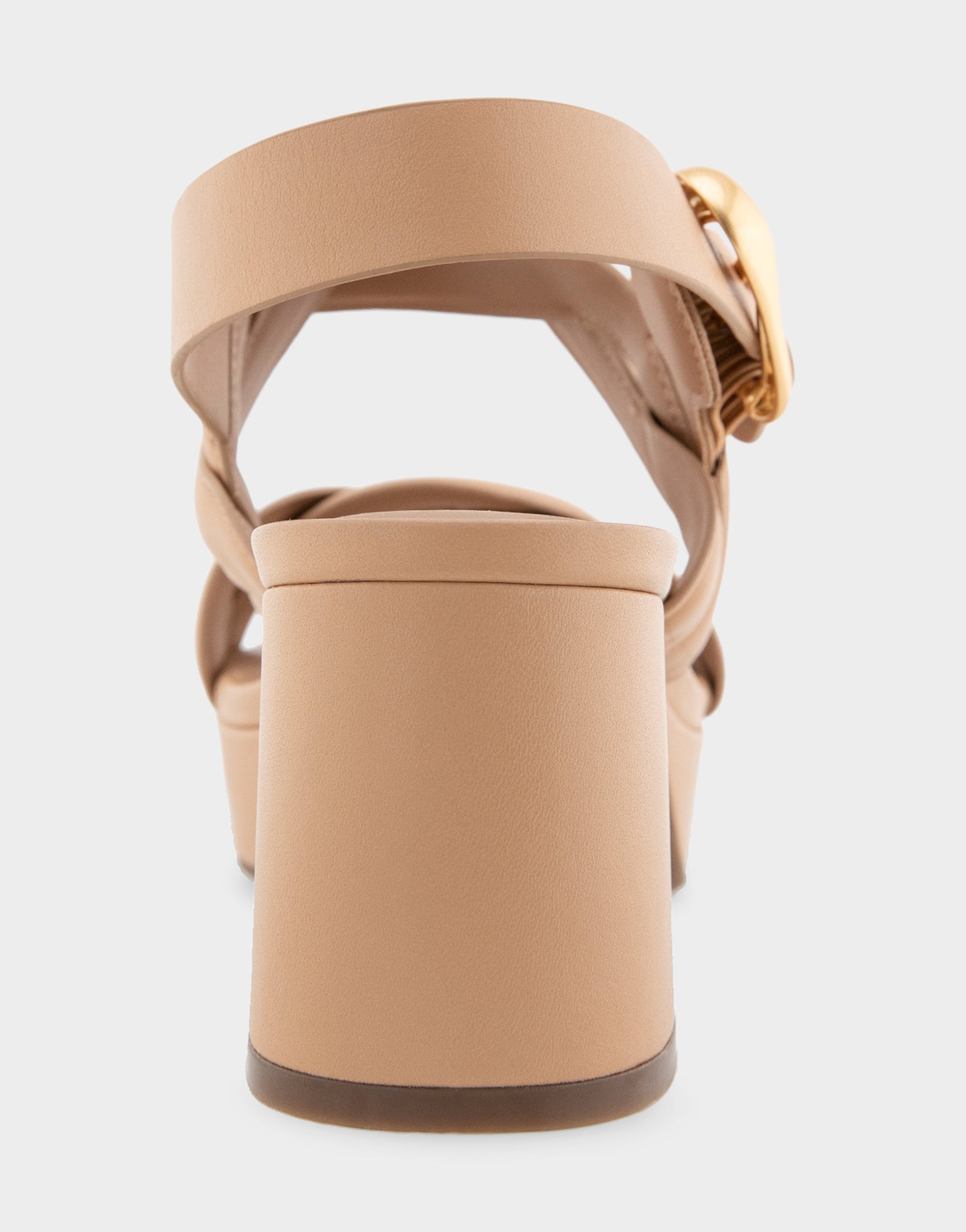 Aerosoles Comfortable Women's Platform Sandals in Beige Bisque Leather