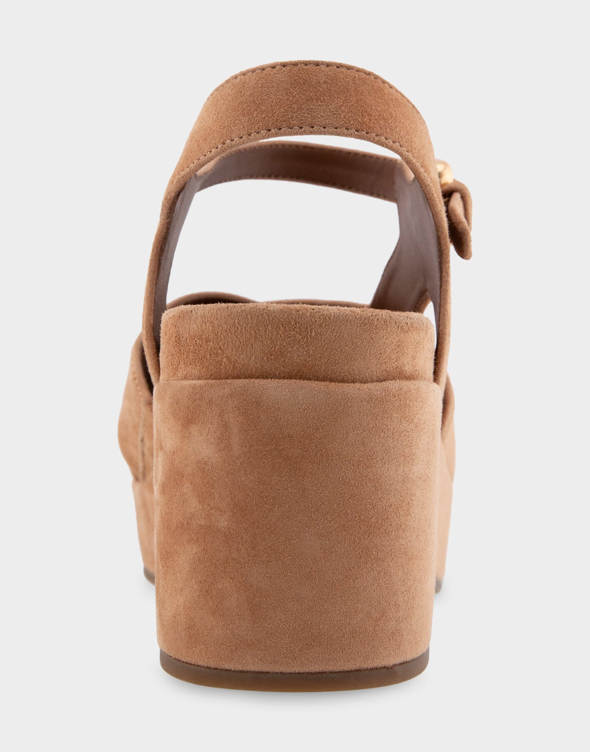Aerosoles Comfortable Women's Platform Sandals in Tan Suede