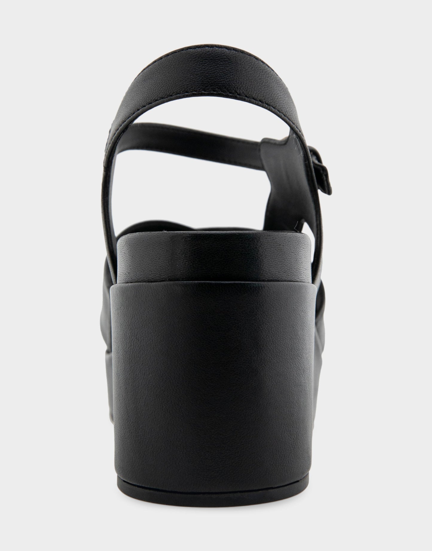 Aerosoles Comfortable Women's Platform Sandals in Black Leather