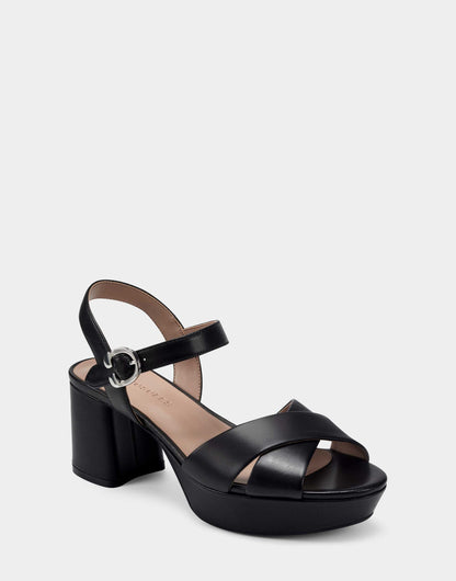 Aerosoles Comfortable Women's Sandal in Black Genuine Leather