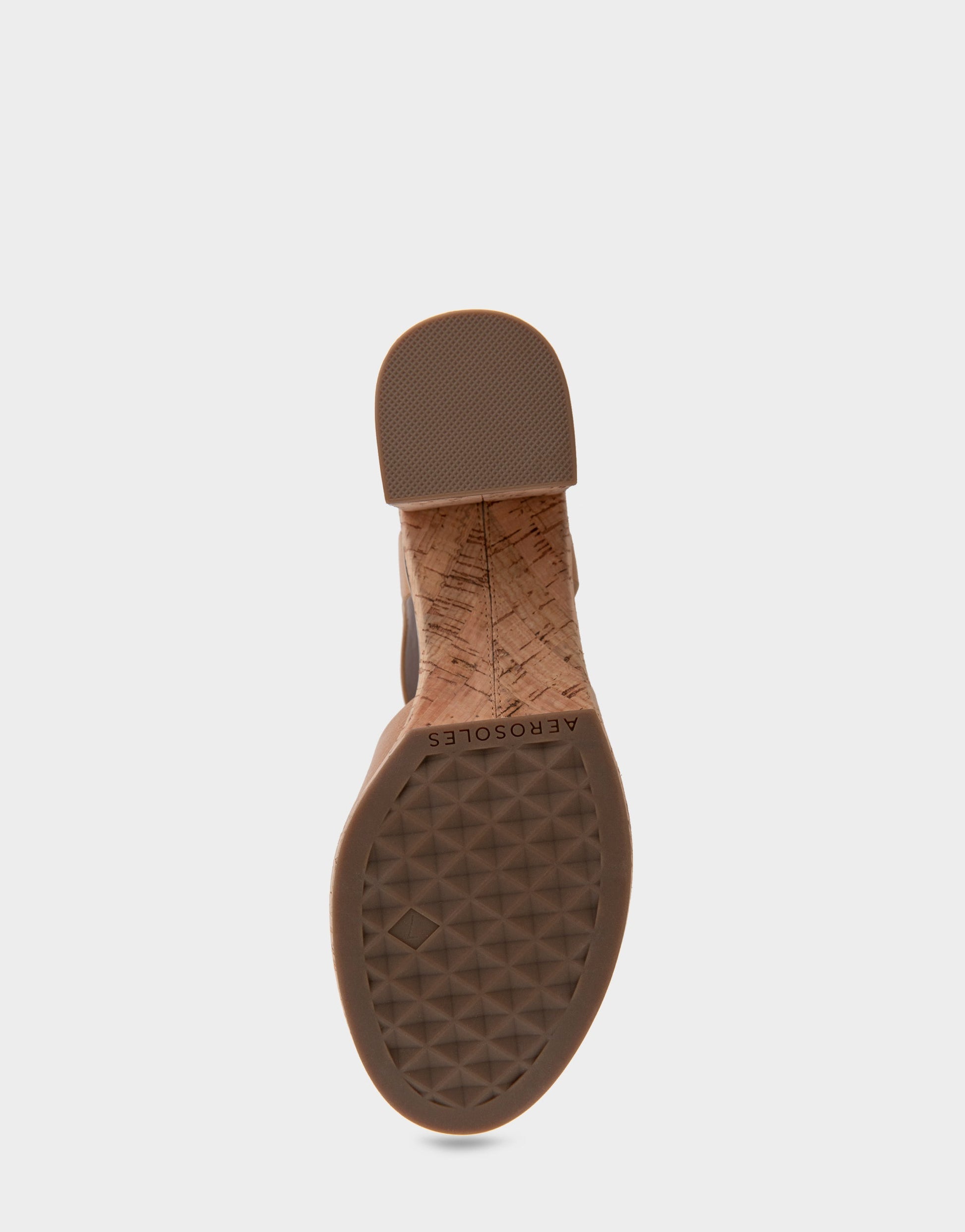 Aerosoles Comfortable Women's Platform Sandals in Tan Burnished Leather