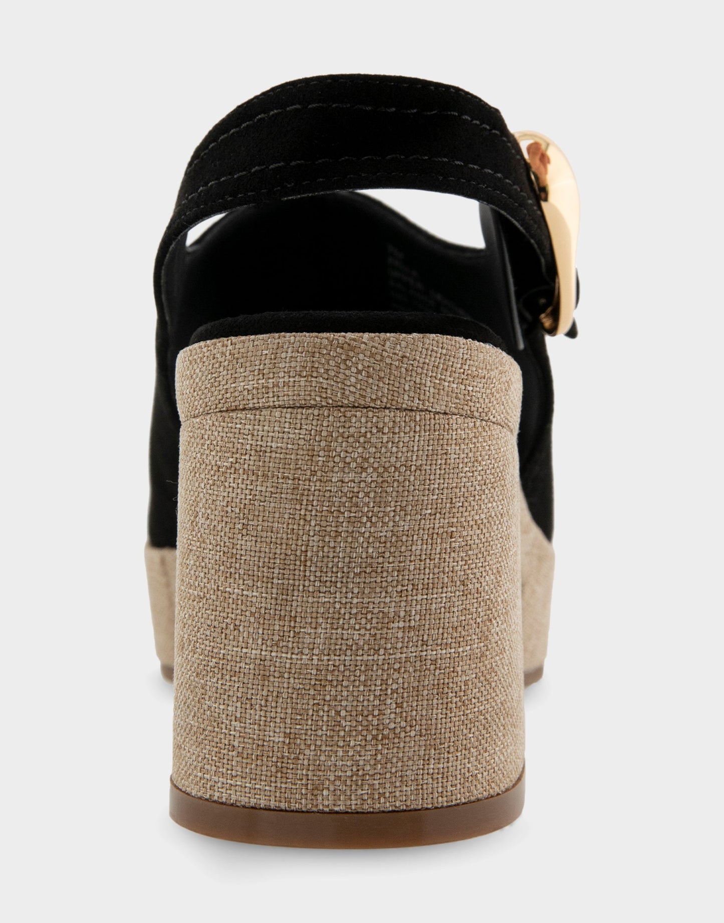 Aerosoles Comfortable Women's Platform Sandals in Black Suede