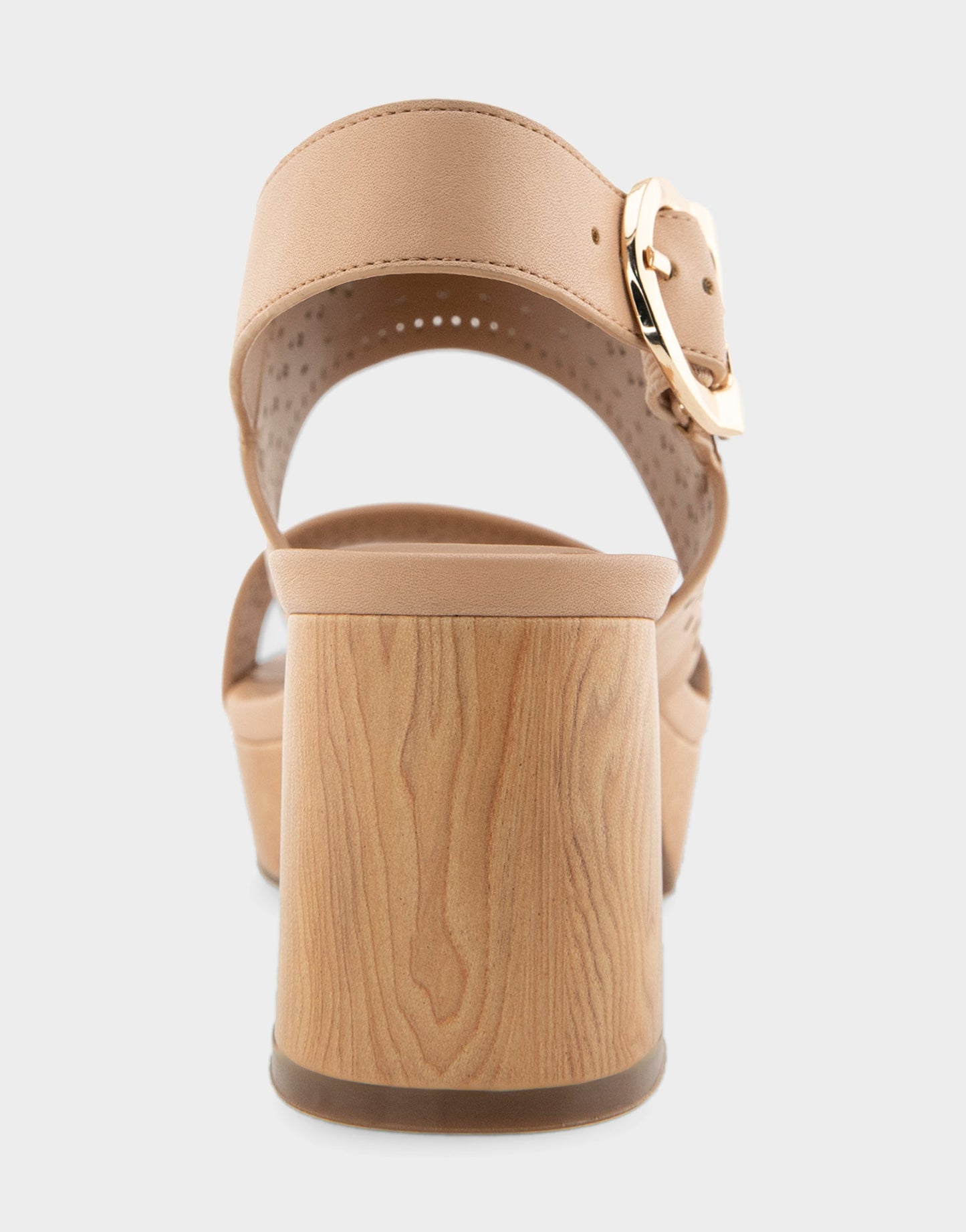 Aerosoles Comfortable Women's Platform Sandals in Beige Bisque Faux Leather