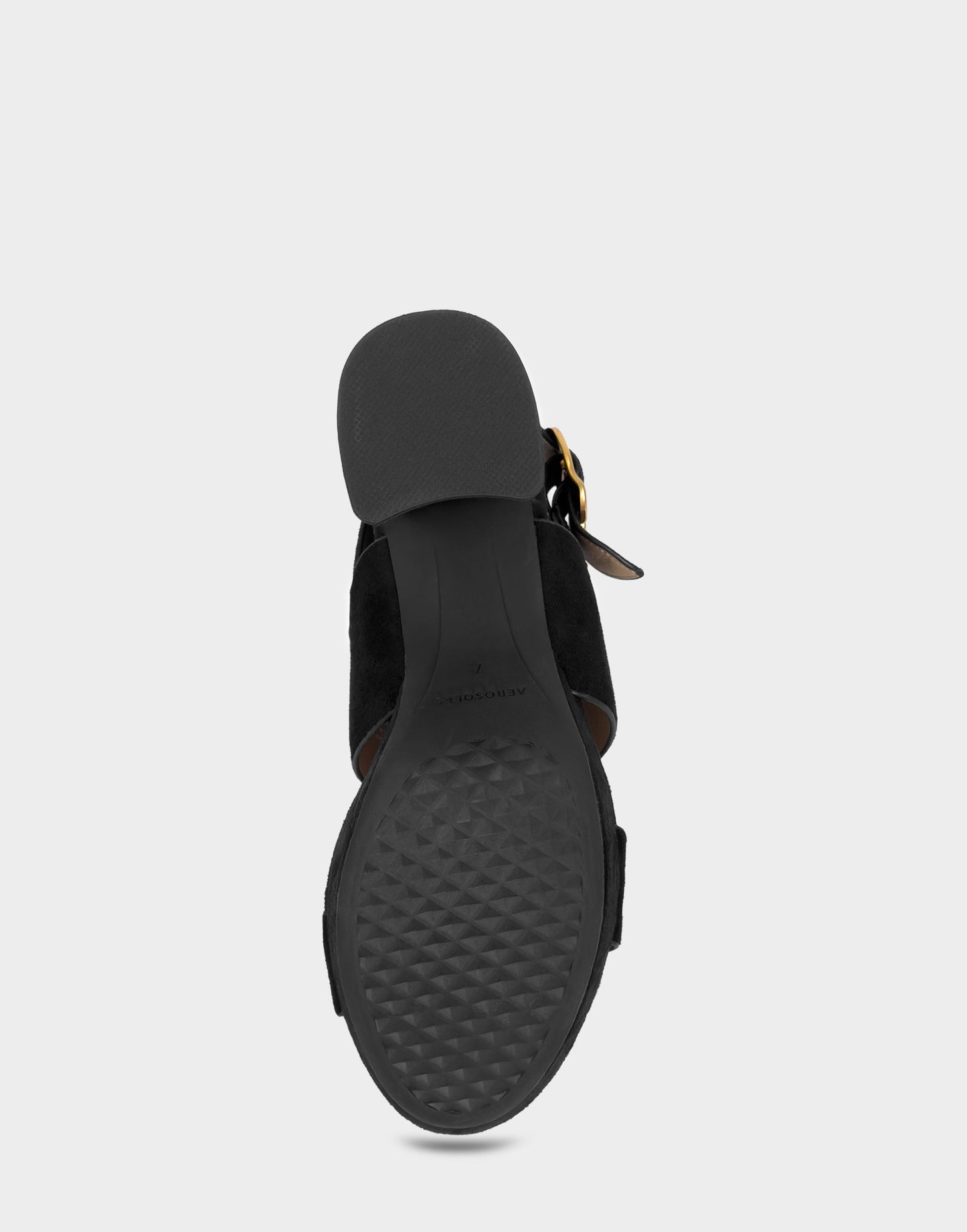 Aerosoles Comfortable Women's Sandal in Black Faux Suede