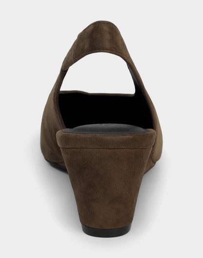 Aerosoles Comfortable Women's Slingback In Brown Suede