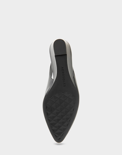 Aerosoles Comfortable Women's Slingback In Black Suede