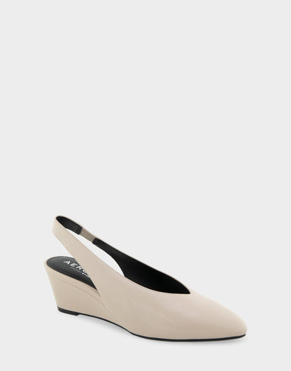 Aerosoles Comfortable Women's Slingback In Beige Suede