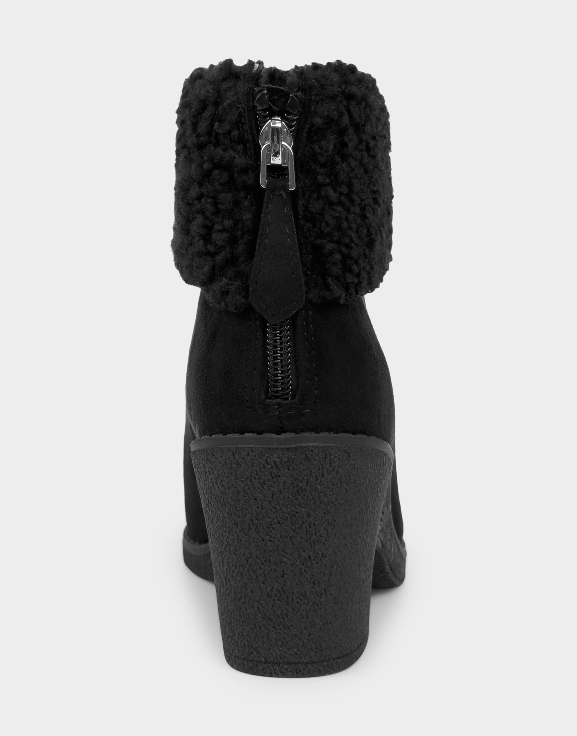 Aerosoles Comfortable Women's Wedge Bootie In Black Faux Suede