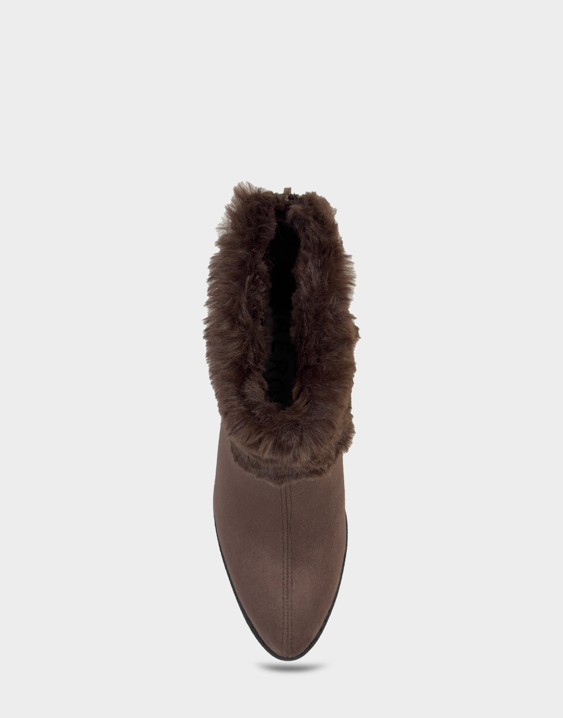 Aerosoles Comfortable Women's Wedge Bootie In Brown Faux Suede