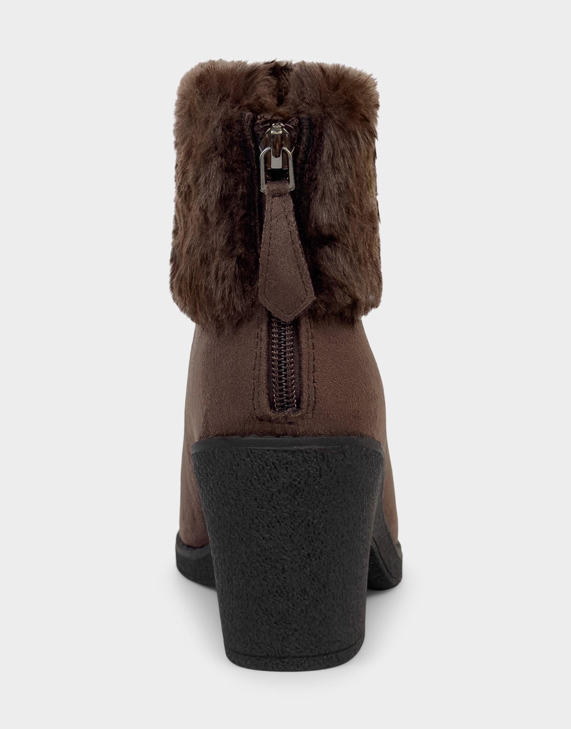 Aerosoles Comfortable Women's Wedge Bootie In Brown Faux Suede