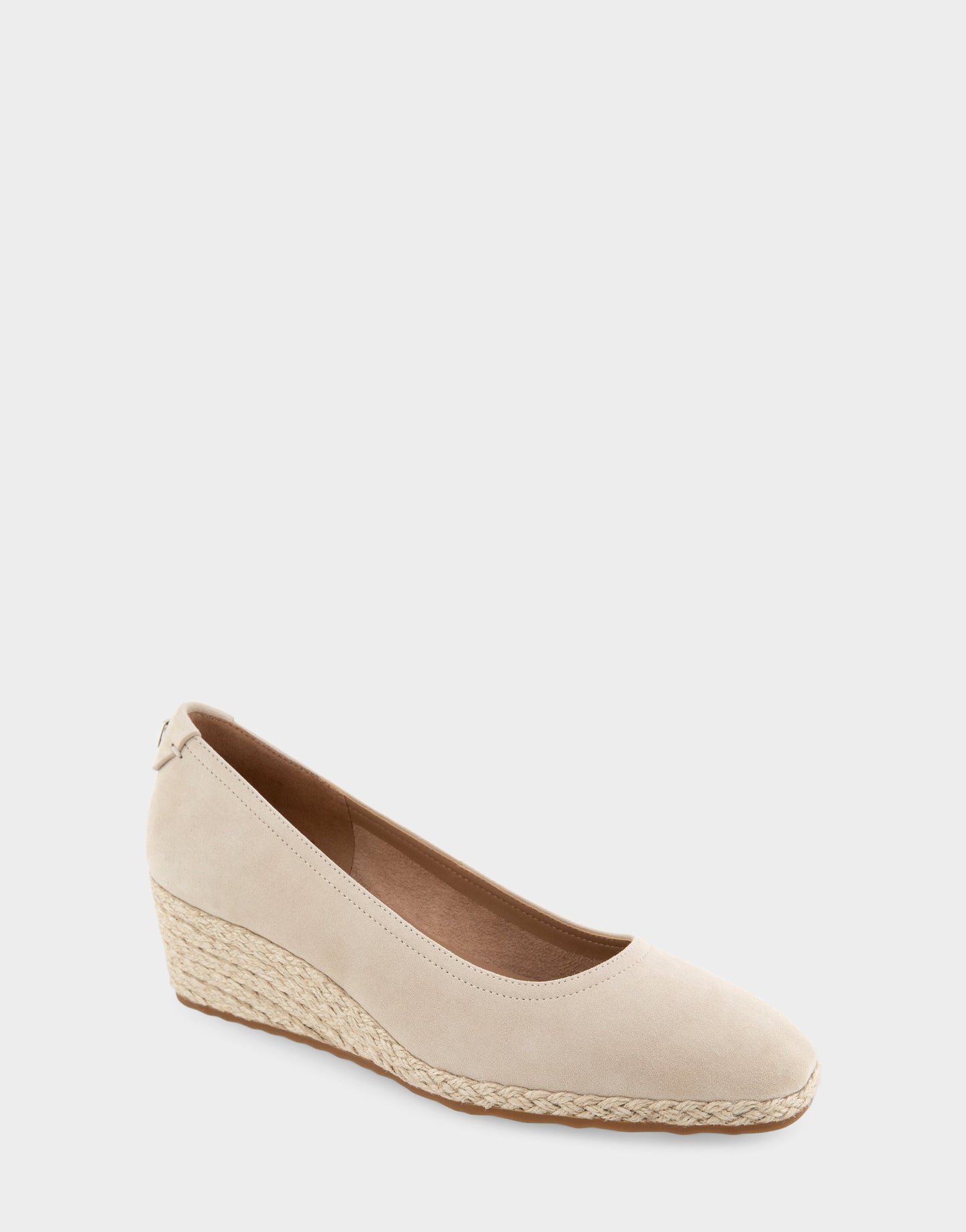 Aerosoles Comfortable Women's Wedge Heels in Stone Suede