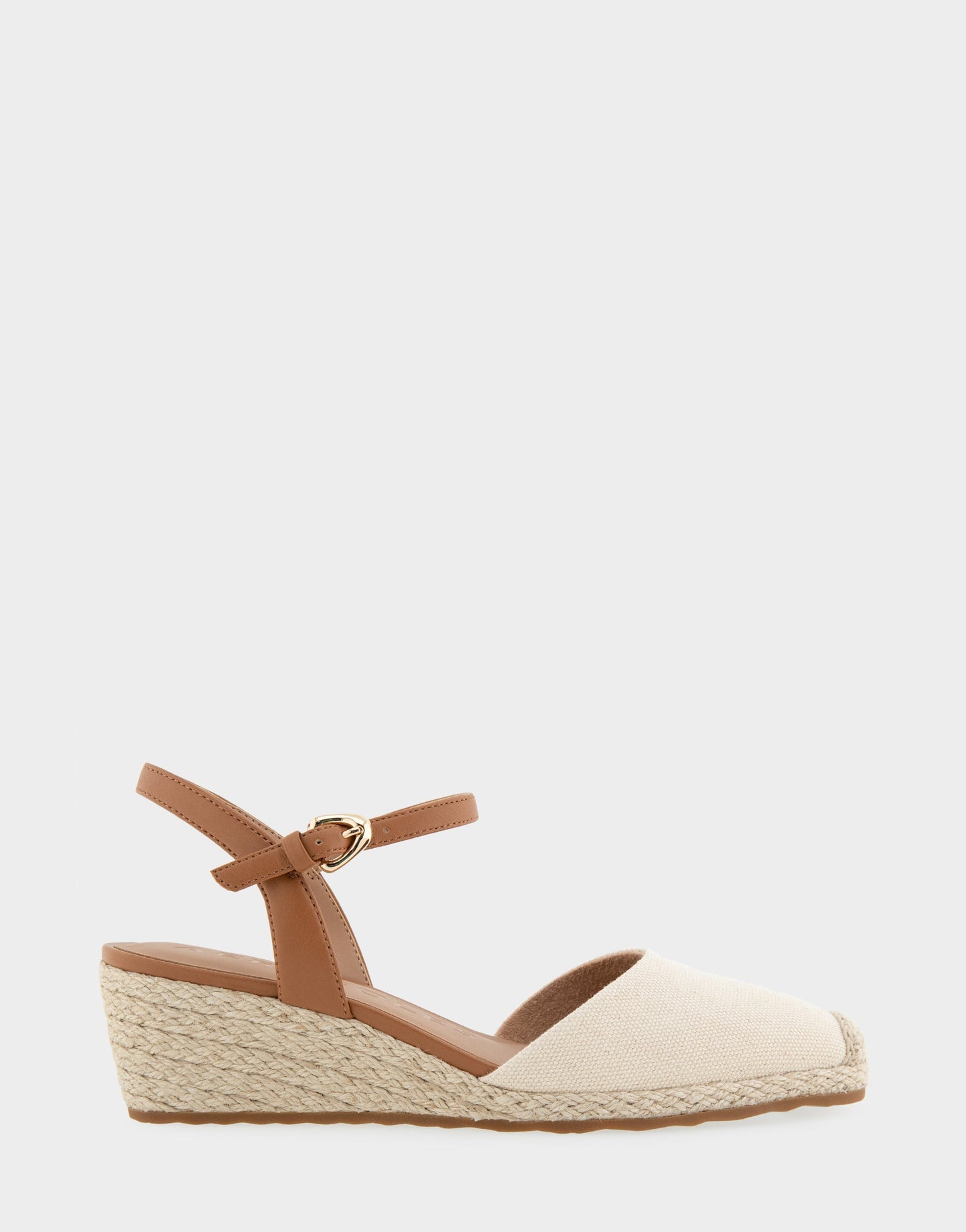 Aerosoles Comfortable Women's Wedge Heels in Natural Canvas Fabric