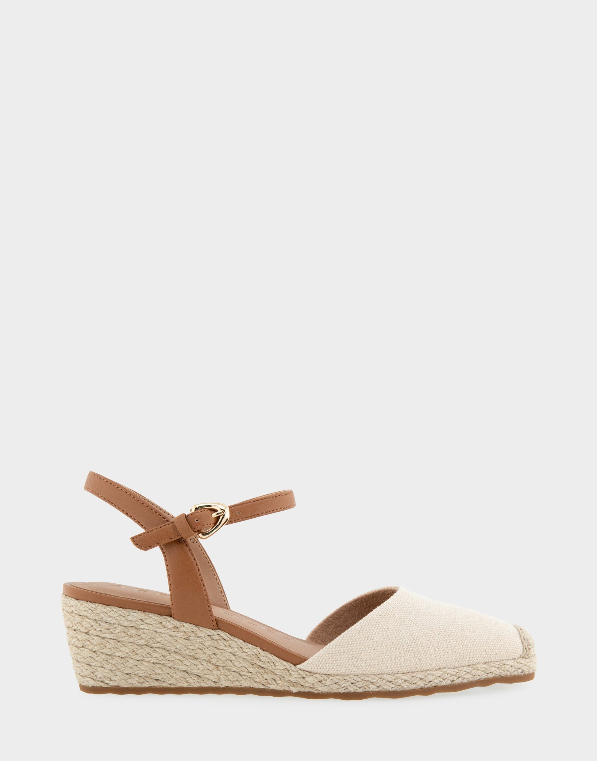 Aerosoles Comfortable Women's Wedge Heels in Natural Canvas Fabric