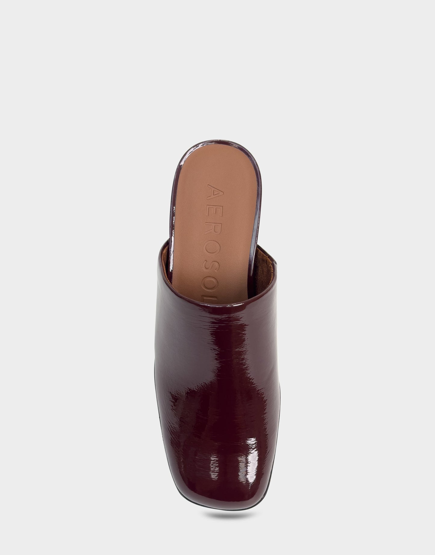 Aerosoles Comfortable Women's Clog in Merlot Crinkle Patent